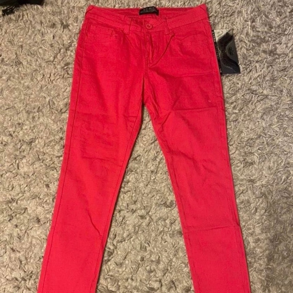 Magenta Stretch Skinny Jeans